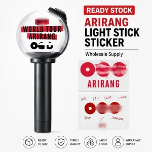 New Armyy Bomb Decoration Sticker Waterproof Temporary Tattoo Stickers for Light Stick Arirang World Tour Decoration Accessories