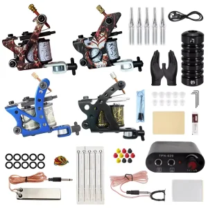 New Arrival Professional Complete Full Coils Tattoo Machine Kit