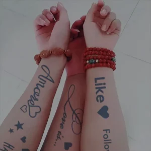 New Arrival Waterproof Semi Permanent Herbal Plant Juice Temporary Tattoo Stickers for Male and Female