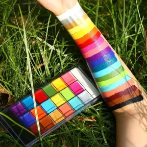 New Body Painting Supplies Palette Kit Sticks Halloween Football Kids Tattoo Glow Uv Light and Evening Face Paint