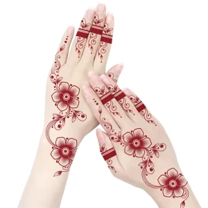 New Body Tattoo Stencils Muslim Ramadan Mubarak Eid Mubarak Henna Tattoo Sticker for Women Men Adults Finger Hannah Tattoo