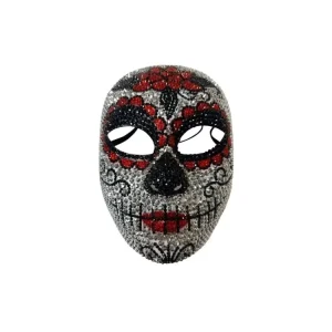 New Day of the Dead Jeweled Full Face Mask Rhinestone Mask
