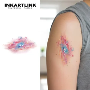 New Design Bestseller Colorful Temporary Tattoo Stickers Watercolor Ink Effect for Personalized Style High Profit Item