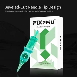 New Design Black Permanent Tattoo Needles Disposable Cartridges for Fine Line 1RL Stainless Steel 3.5mm FIXPMU