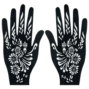 New Design Exquisite Henna Sticker Tattoo Stencils Bridal Henna DIY Tattoo Stencils