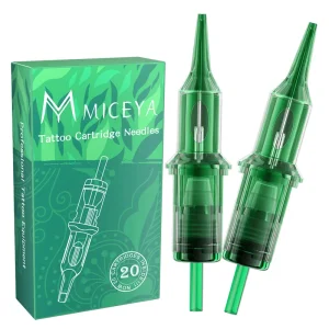 New Design Green Cartridge Tattoo Needles Professional Round Liner Disposable Tattoo Needle Cartridge for Body Art Makeup