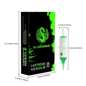 New Design Green Cartridge Tattoo Needles Professional Tattoo Supplies Disposable Needles Tattoo Cartridge for Body Art
