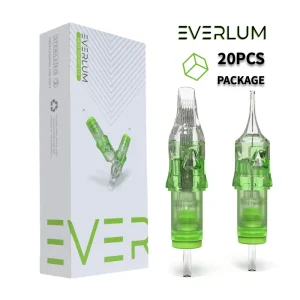 New Design Green Tattoo Needle Cartridge OEM Custom Logo Tattoo Cartridge Needle Disposable Tattoo Needle For Body Art