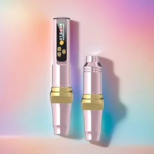 New Design Pink Wireless Tattoo Machine Pen Permanent Makeup Lithium Battery Rechargeable 12V 10000 RPM Tattoo Pen