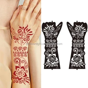 New Design Temporary Henna Tattoo Stencil for Hand Art Painting