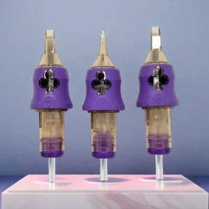 New Design Viola Purple Tattoo Needles Stable Plunger Membrane Tattoo Cartridge Round Liner Needles Tattoo