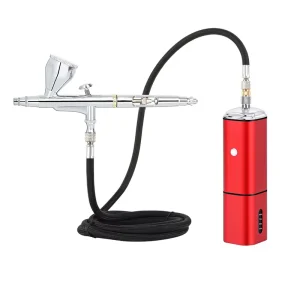 New Designed Battery Replaceable Cordless Airbrush Kit with Compressor Match with Many Airbrush Pens for Multipurpose Use