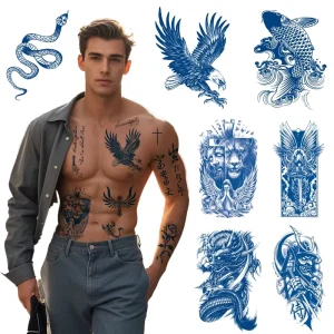 New Designs Factory Sale 100% Herb-Based Last 2 Weeks Blue Genipa Semi Permanent Juice Tattoo