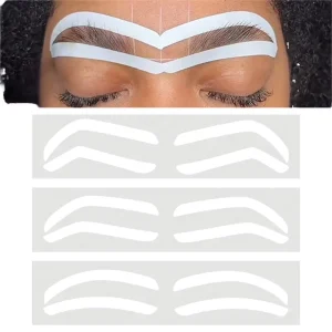 New Disposable Soft PE Material Single Eyebrow Shape Stencil Eyebrow Tint Airbrush Auxiliary Tape Permanent Makeup Accessories