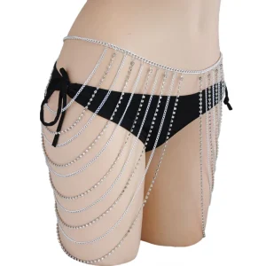 New Fashion Sexy Body Jewelry for Women Girls Rhinestone Belly Waist Jewelry Belly Chain