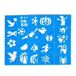 New Halloween Body Painting Stencil Human Body Art Tattoo Template Mold Stickers Costume Party Festival Template