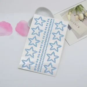 New Hollowed Out Pentagram Children’s DIY Creative Brochure Performance Decoration Acrylic Tattoo Stickers