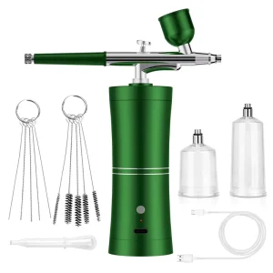 New Professional Dual Action Airbrush Spray Gun Cake Paint Makeup Mini Airbrush Paint Kit for Nails Barbers with Compressor