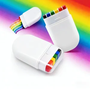 New Rainbow Face Paint Stick Football Sports Fan Body Paint Non Toxic Water Based Halloween Festival Cosplay OEM