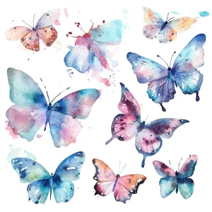 New Semi-Permanent Temporary Paper Children Adult Party Arm Leg Body Shining Butterfly Waterproof Tattoo Sticker