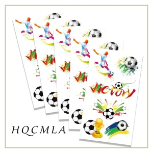 New Soccer Victory Temporary Tattoo Sticker Waterproof Football Themed Body Art for Sports Fashionable Unisex Fan Accessory