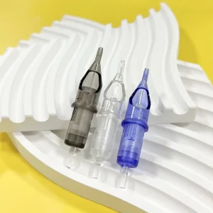 New Style Permanent Stainless Steel Portable Disposable Microblading Custom Cartridge 1Rl Needles for Eyebrow Box