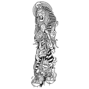 New Tattoo Designs Waterproof Long Last Body Makeup Semi permanent Full Arm Tattoo for Men and Women