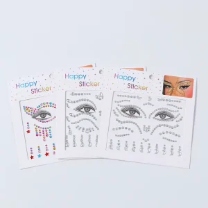 New Trend Decoration Jewels Festival Party Body Sticky Adhesive Face Gem Rhinestone Sticker