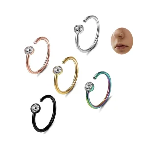 New Trendy Design Septum Piercing Stainless Steel Nose Ring Hoop Jewel Body Ear Piercing Fashion Nose Ring for Women