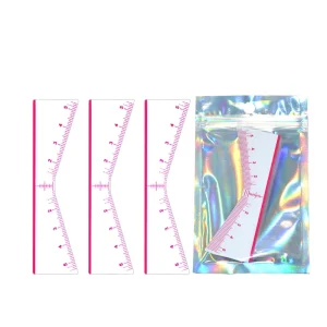 New V Shaped Eyebrow Stencils Lazy Shaping Cards Makeup Tool Drawing Auxiliary Microblading Eyebrow Measurement Positioning