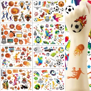 New Waterproof and Sweat-Proof Football & Rugby Sports Tattoo Stickers for Cup & Copa America Fans