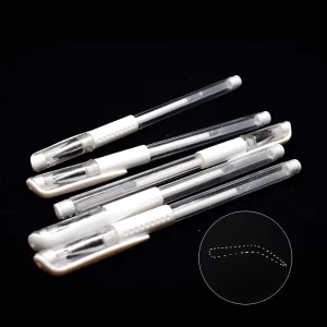 New White Microblading MAPPING Pen Eyebrow Marker for Semi Permanent Positioning Eyebrow Measuring Tool