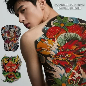 New Women and Men Waterproof Temporary Tattoo Sticker Non Toxic Full Body Paper Design in White Color