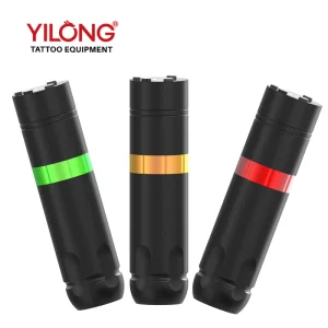 New Yilong II Generation Warrior’s Edge Wireless Electric Tattoo Machine with Cartridge Needles Rechargeable Permanent Aluminum