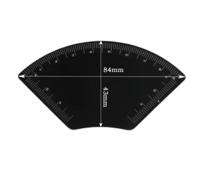 Newest 1 Minute Brow Mapping Ruler Tool Stainless Steel Brow Shaping Design Ruler for PMU Artists Brow Microblading