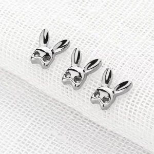 Newest Developed Women’s Wedding Engagement Punk Style Flower Design 8mm Titanium Internally Threaded Labret Piercing