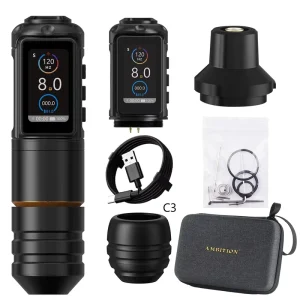 Ninja Pro 2000mAh 4.0mm Stroke Coreless Motor Direct Drive Professional Wireless Tattoo Pen Machine for Body Art