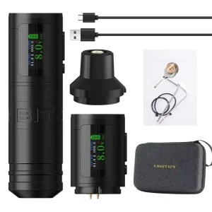 Ninja Ultra 3.5mm/4.0mm Stroke Straight Rod Professional Wireless Tattoo Pen Machine Gun for Body Art