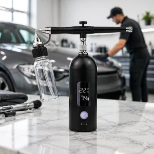 No Clean Clog Proof Airbrush for Automotive Paint Touch up Kit with LED Display & 6 Nozzle Sizes