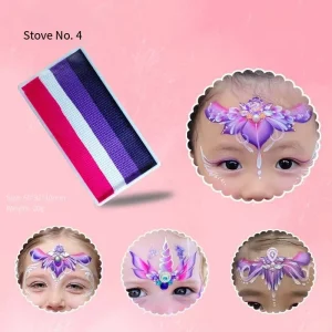 No Logo Rainbow Washable Face & Body Paint Palette Custom Water Activated Formulated Private Label Body Paint