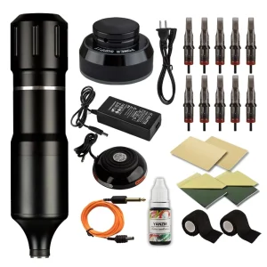 No Noise Rechargeable Tattoo Kits Tattoo Kit Professional Professional Tattoo Kits For Tatoo Machine