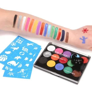 Non Toxic Custom 15Colors Makeup Face Painting Kit Body Paint Set for Halloween Cosplay