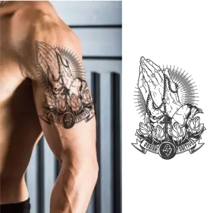 Non Toxic Eco Friendly Waterproof Semi Permanent Tattoo Sticker Ins Style Festive Multi Element Paper Face & Body Use