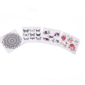 Non Toxic Glue Smart Sticker Waterproof Body Temporary Flowers Tattoos MS-1 Guangdong