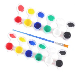 Non Toxic Mini 3ml Strip Pot Kids Acrylic Color Paint Quick Drying Water Soluble Acrylic Paints
