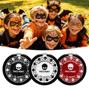 Non Toxic Oil Based High Quality Beginner Face Paint Kit with Brush for Kids Halloween Customized Colors CE Certified