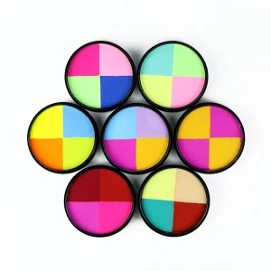Non-Toxic Professional Water-Based Natural Plant Split Face Body Paint Palette 30g Custom Logo for Halloween Makeup