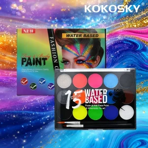 Non Toxic Quick Drying Highly Pigmented Safe Sensitive Skin Long Lasting Natural Plant Children’s Face UV Protection Makeup Kit