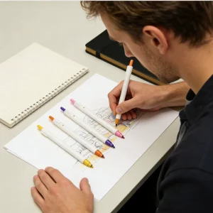 Non Toxic Textile Set Colored Washable Fabric Marker Pen for Adult Art Drawing T Shirt Painting Marker for Wash Fabric