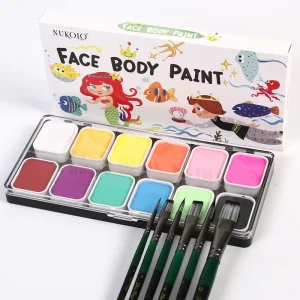 Non Toxic UV Fluorescent Art Pigment Safe Kids Hand Body Painting Pigment DIY Graffiti Party Stage Drawing Craft Supplies